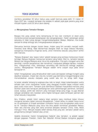 Teks Ucapan Bangsa Angkasa Bertamadun Angkasa Najib 2007 Pdf Menghadiri Perhimpunan Bersejarah Di Dewan Merdeka Yang Indah Ini Masih Seakan Akan Terdengar Gema Laungan Merdeka Pdf Document