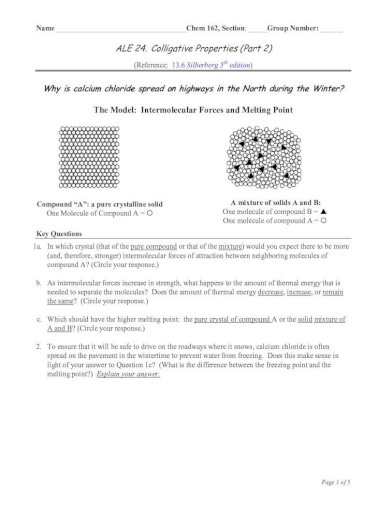 Intro To Intermolecular Forces Pogil Answers - Ninth Grade ...