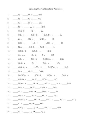 Balancing Chemical Equations Worksheet O Ae H O 26 Dicarbon Dihydride Oxygen Ae Carbon Dioxide Pdf Document